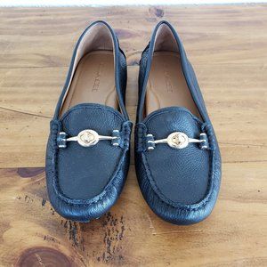 Coach black loafers